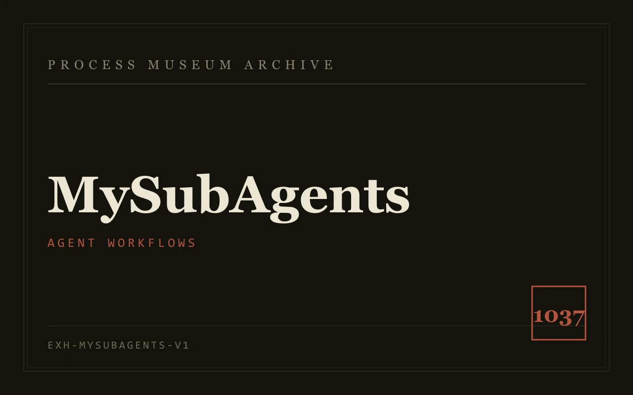 MySubAgents 最新版本快照