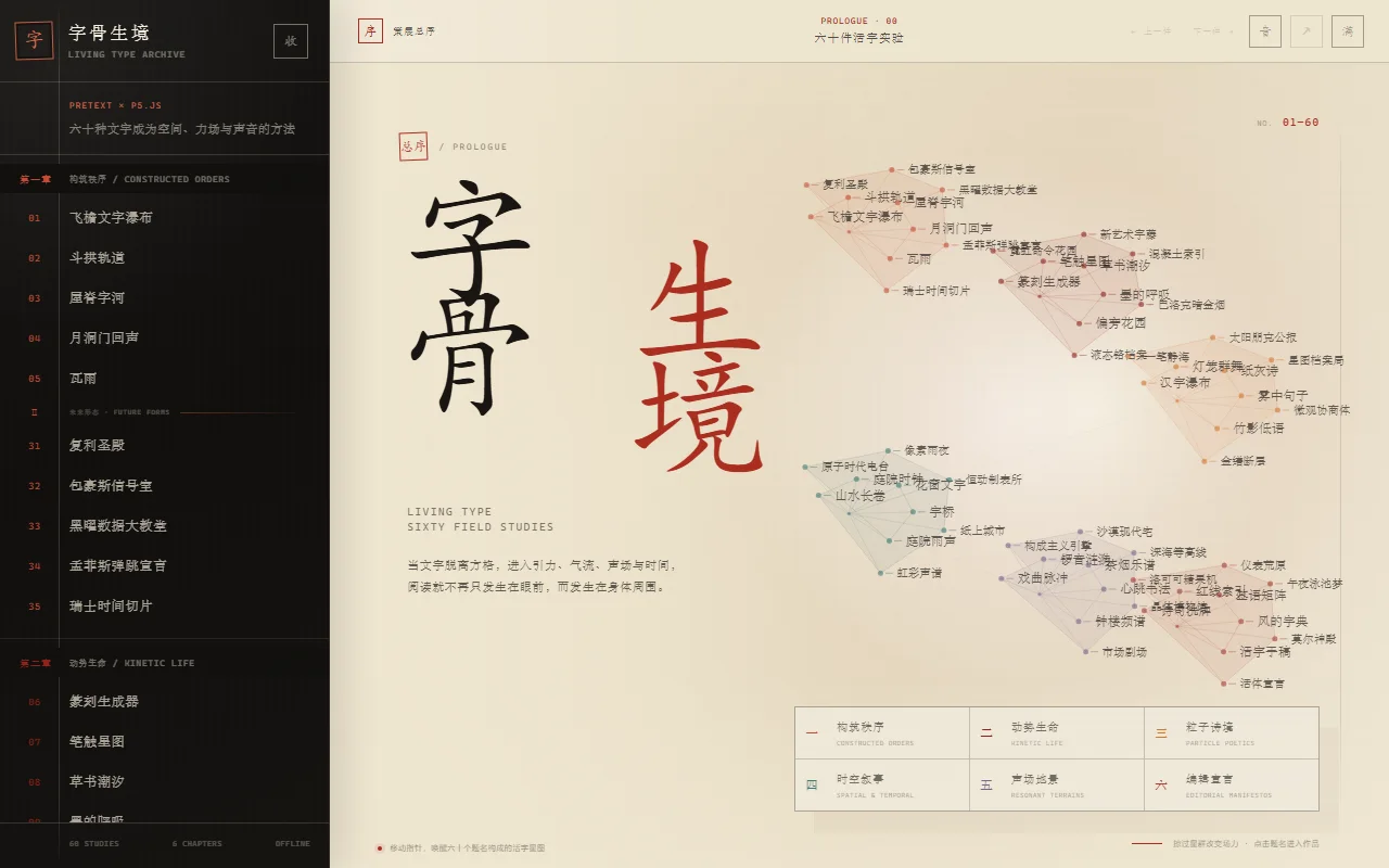字骨生境 作品画面
